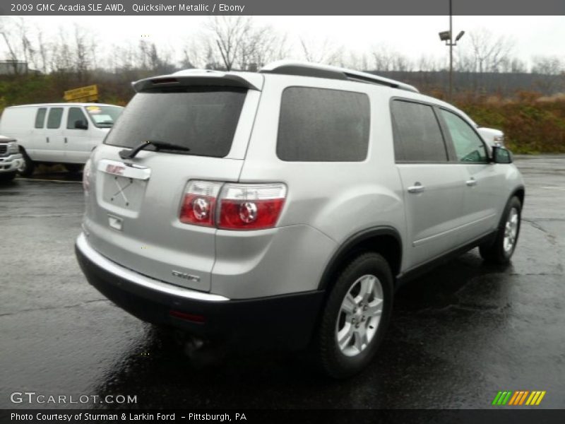Quicksilver Metallic / Ebony 2009 GMC Acadia SLE AWD