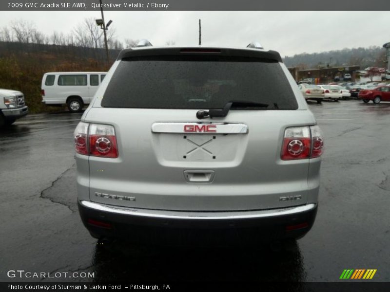 Quicksilver Metallic / Ebony 2009 GMC Acadia SLE AWD