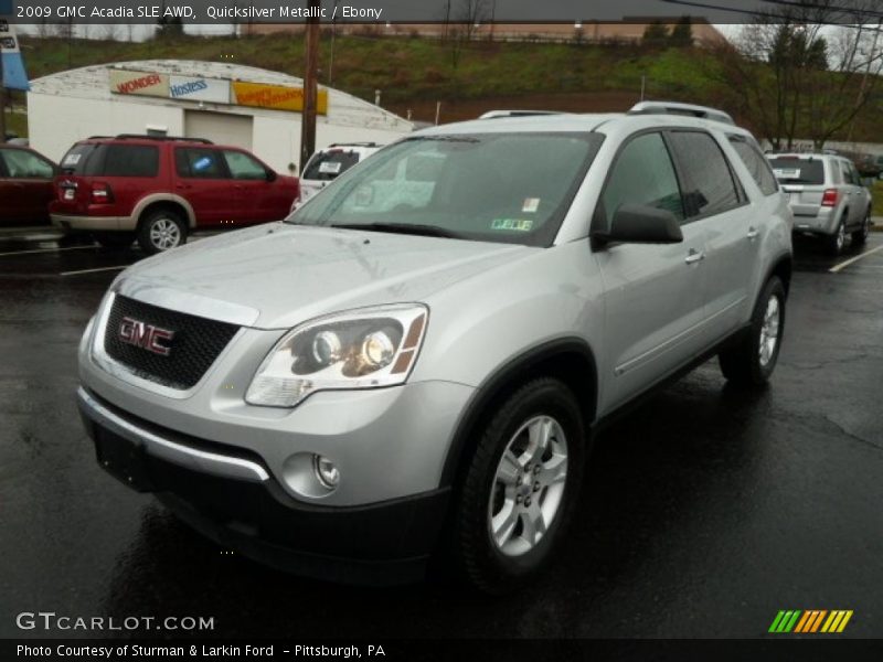 Quicksilver Metallic / Ebony 2009 GMC Acadia SLE AWD