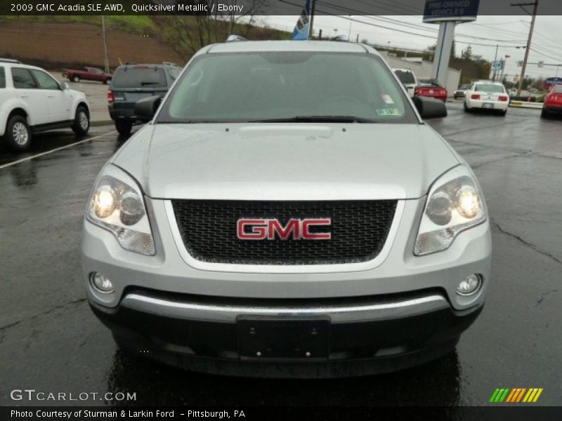 Quicksilver Metallic / Ebony 2009 GMC Acadia SLE AWD