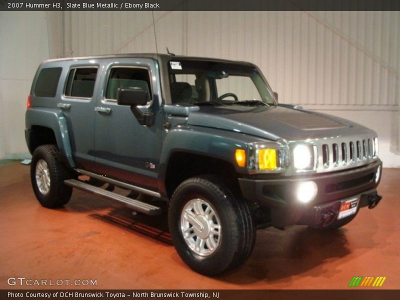 Slate Blue Metallic / Ebony Black 2007 Hummer H3