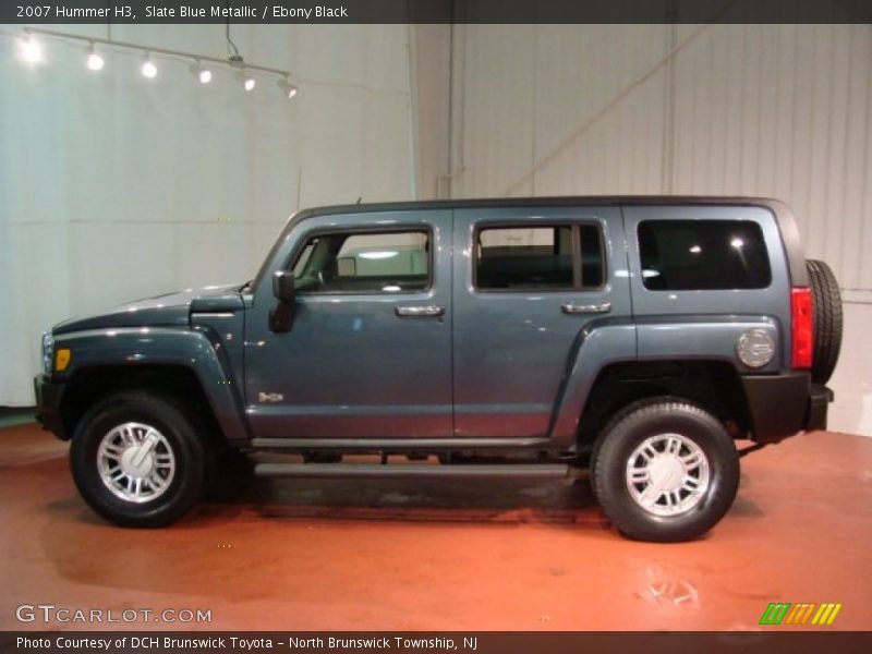 Slate Blue Metallic / Ebony Black 2007 Hummer H3