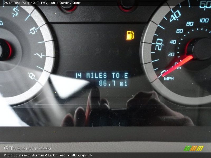 White Suede / Stone 2012 Ford Escape XLT 4WD