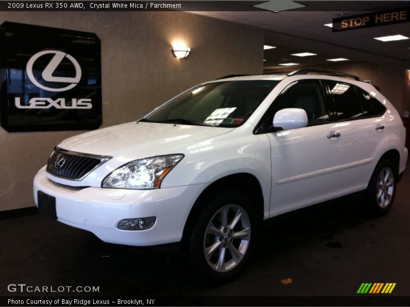 Crystal White Mica / Parchment 2009 Lexus RX 350 AWD