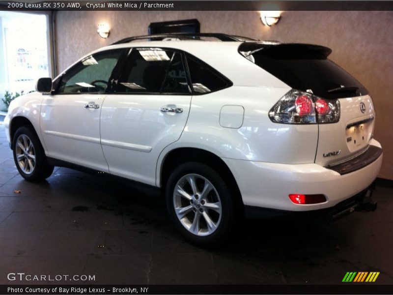 Crystal White Mica / Parchment 2009 Lexus RX 350 AWD