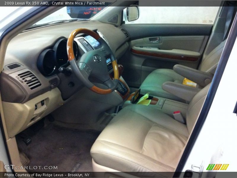 Crystal White Mica / Parchment 2009 Lexus RX 350 AWD