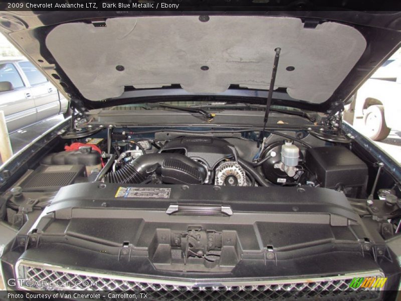 Dark Blue Metallic / Ebony 2009 Chevrolet Avalanche LTZ