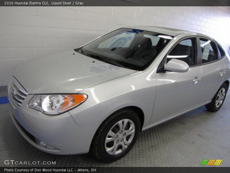 Liquid Silver / Gray 2010 Hyundai Elantra GLS