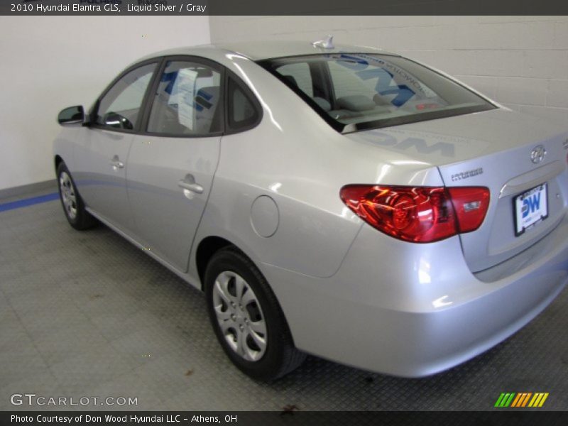 Liquid Silver / Gray 2010 Hyundai Elantra GLS