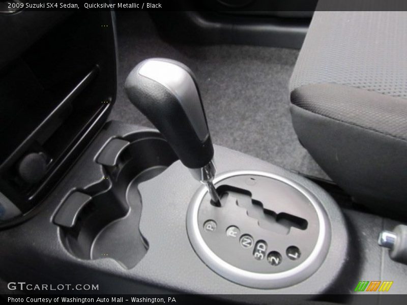 Quicksilver Metallic / Black 2009 Suzuki SX4 Sedan