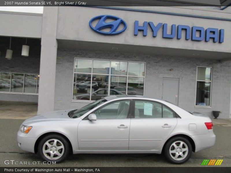 Bright Silver / Gray 2007 Hyundai Sonata SE V6