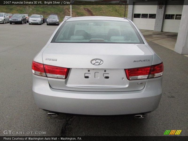 Bright Silver / Gray 2007 Hyundai Sonata SE V6
