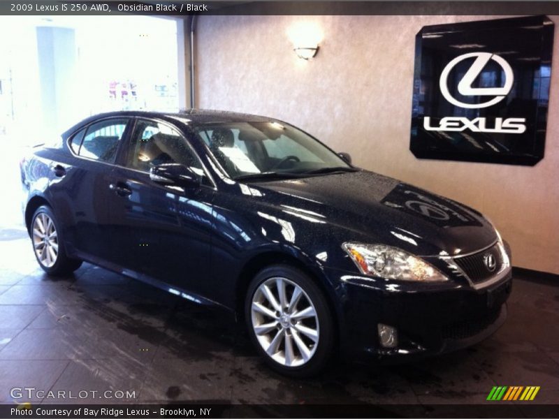 Obsidian Black / Black 2009 Lexus IS 250 AWD