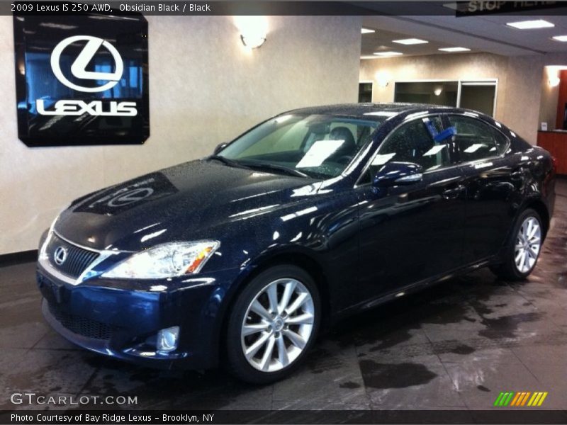 Obsidian Black / Black 2009 Lexus IS 250 AWD
