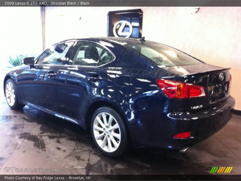 Obsidian Black / Black 2009 Lexus IS 250 AWD