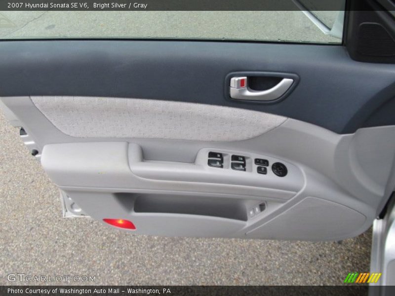 Bright Silver / Gray 2007 Hyundai Sonata SE V6