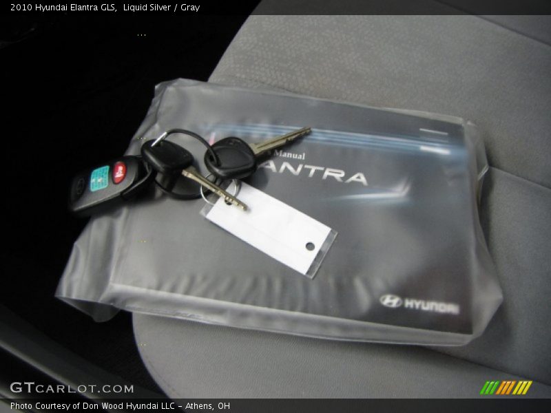 Liquid Silver / Gray 2010 Hyundai Elantra GLS