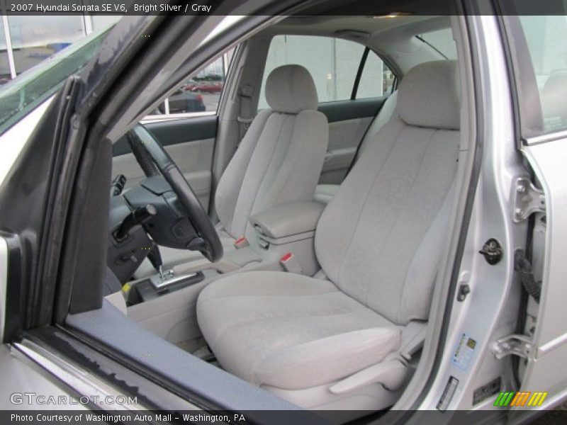 Bright Silver / Gray 2007 Hyundai Sonata SE V6