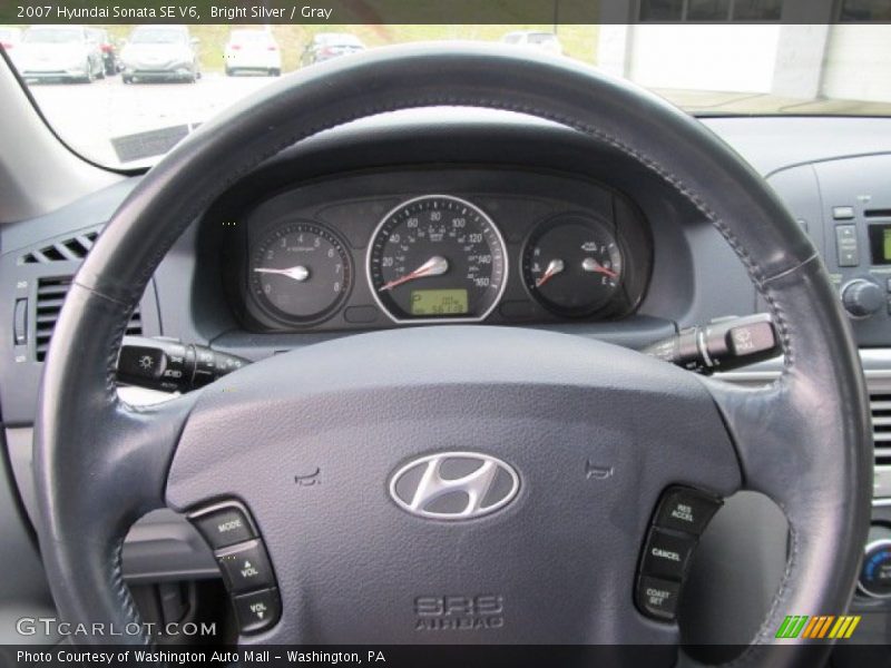 Bright Silver / Gray 2007 Hyundai Sonata SE V6