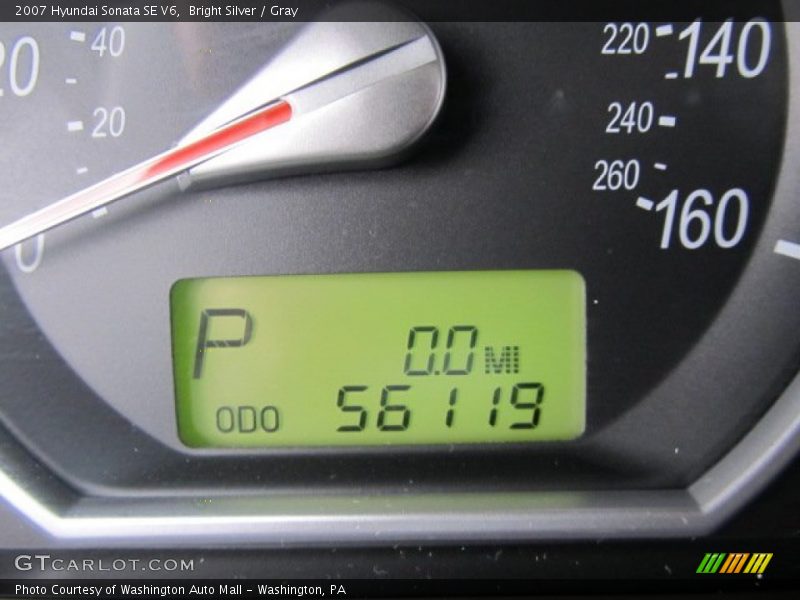 Bright Silver / Gray 2007 Hyundai Sonata SE V6