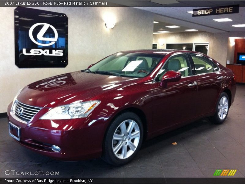 Royal Ruby Red Metallic / Cashmere 2007 Lexus ES 350