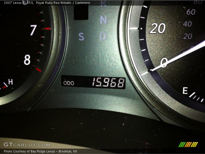 Royal Ruby Red Metallic / Cashmere 2007 Lexus ES 350