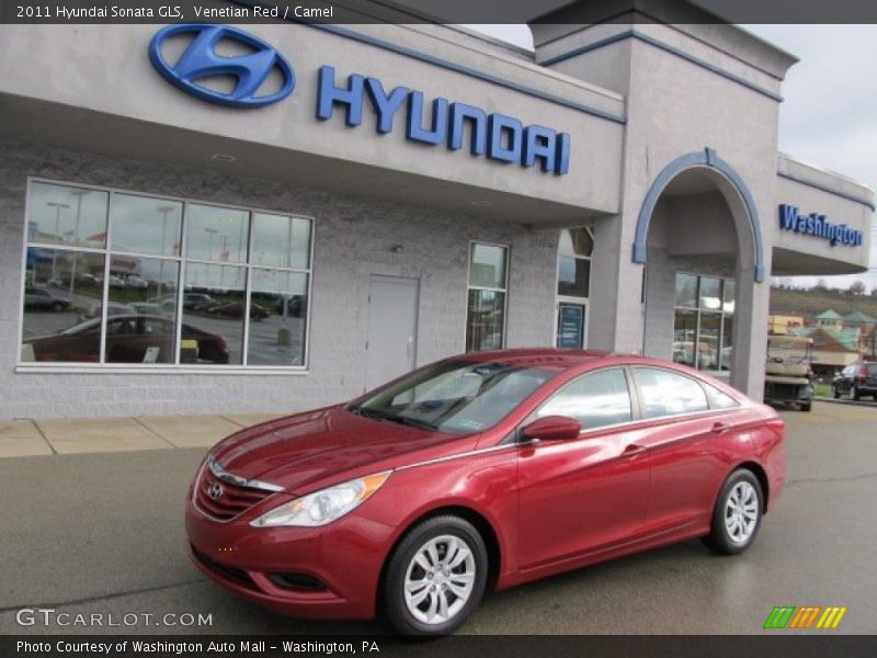 Venetian Red / Camel 2011 Hyundai Sonata GLS