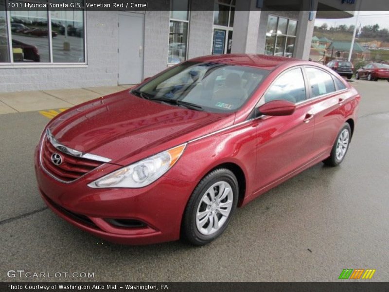 Venetian Red / Camel 2011 Hyundai Sonata GLS