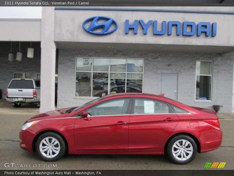 Venetian Red / Camel 2011 Hyundai Sonata GLS