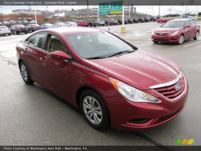 Venetian Red / Camel 2011 Hyundai Sonata GLS