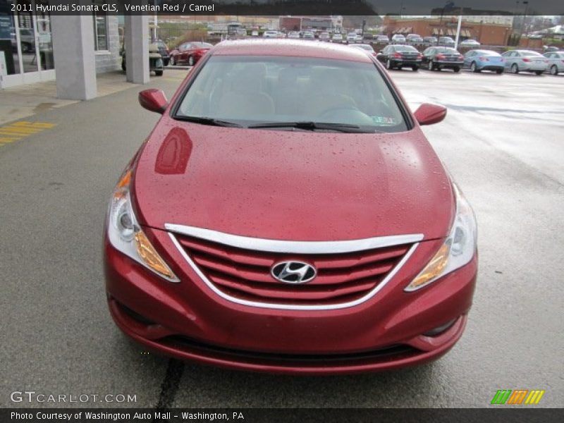 Venetian Red / Camel 2011 Hyundai Sonata GLS