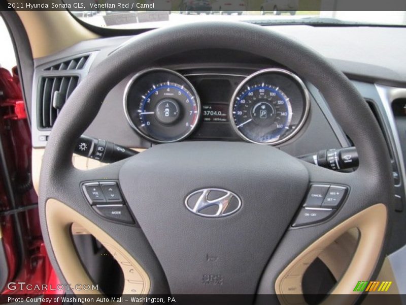 Venetian Red / Camel 2011 Hyundai Sonata GLS