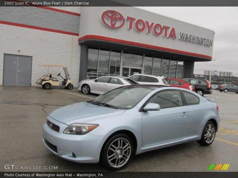 Azure Blue Pearl / Dark Charcoal 2007 Scion tC