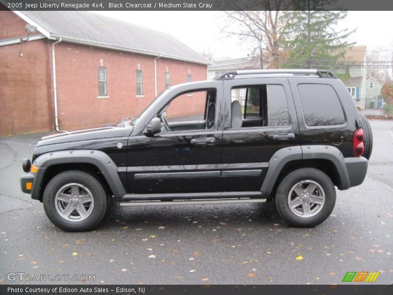 Black Clearcoat / Medium Slate Gray 2005 Jeep Liberty Renegade 4x4