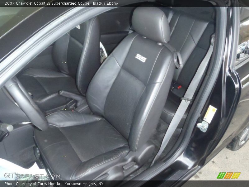  2007 Cobalt SS Supercharged Coupe Ebony Interior