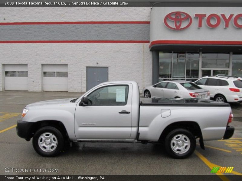 Silver Streak Mica / Graphite Gray 2009 Toyota Tacoma Regular Cab