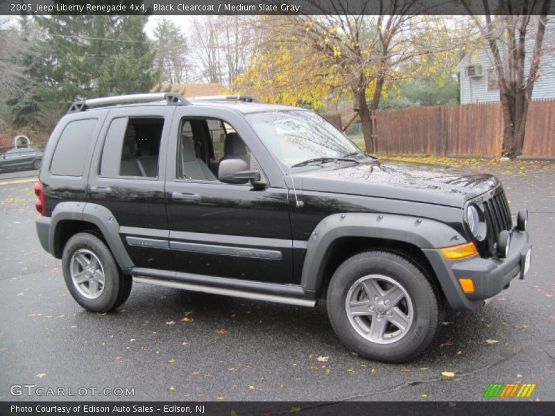 Black Clearcoat / Medium Slate Gray 2005 Jeep Liberty Renegade 4x4