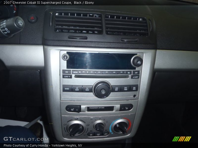 Controls of 2007 Cobalt SS Supercharged Coupe