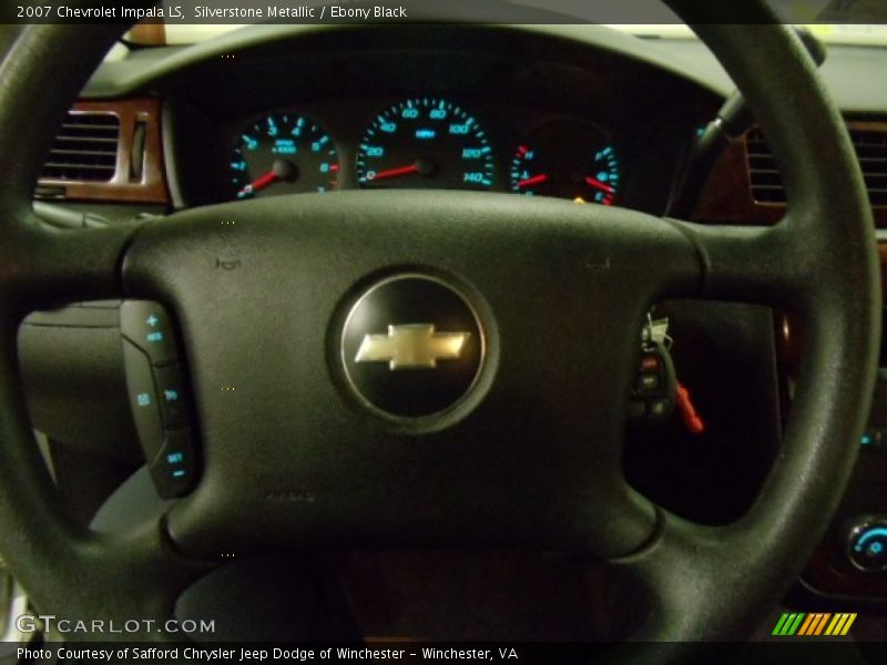 Silverstone Metallic / Ebony Black 2007 Chevrolet Impala LS