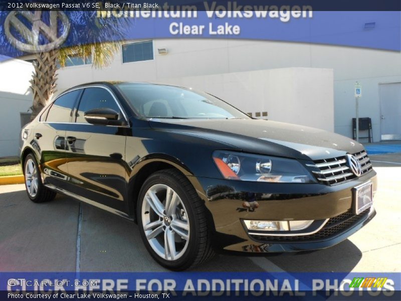 Black / Titan Black 2012 Volkswagen Passat V6 SE