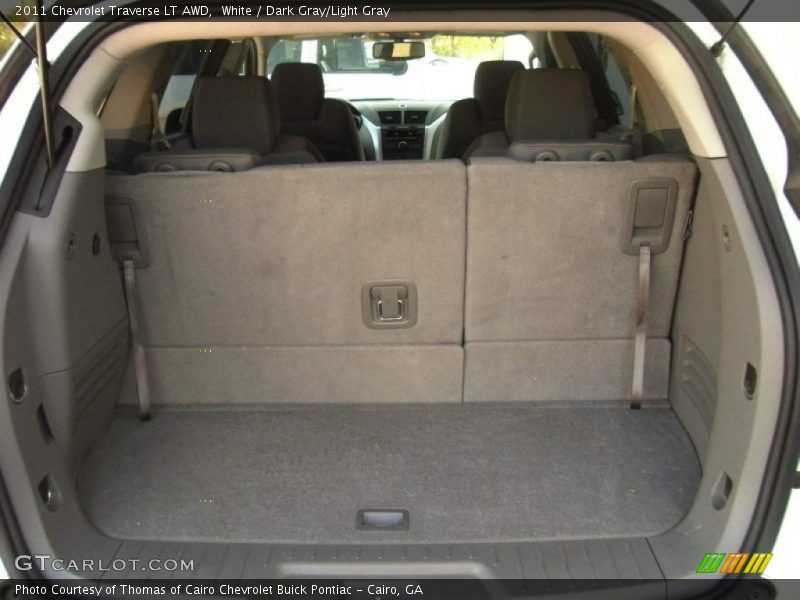 White / Dark Gray/Light Gray 2011 Chevrolet Traverse LT AWD