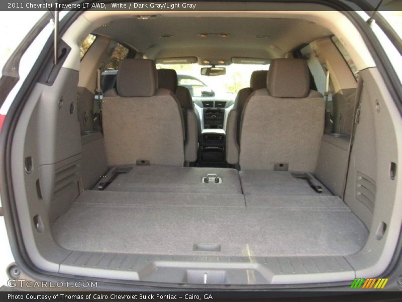 White / Dark Gray/Light Gray 2011 Chevrolet Traverse LT AWD