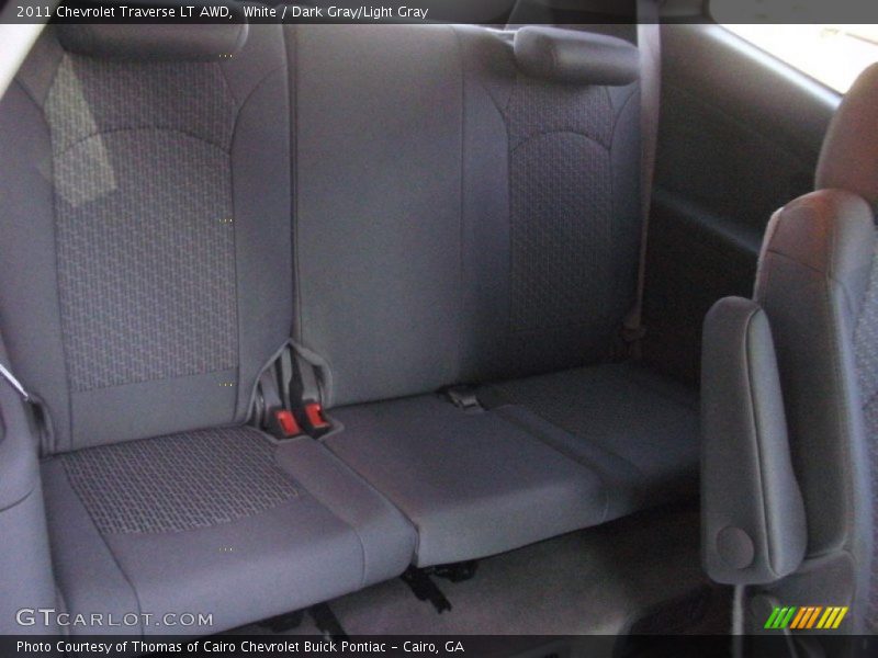 White / Dark Gray/Light Gray 2011 Chevrolet Traverse LT AWD