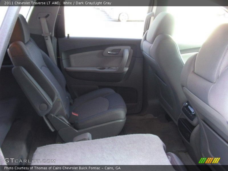 White / Dark Gray/Light Gray 2011 Chevrolet Traverse LT AWD