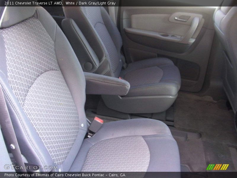 White / Dark Gray/Light Gray 2011 Chevrolet Traverse LT AWD