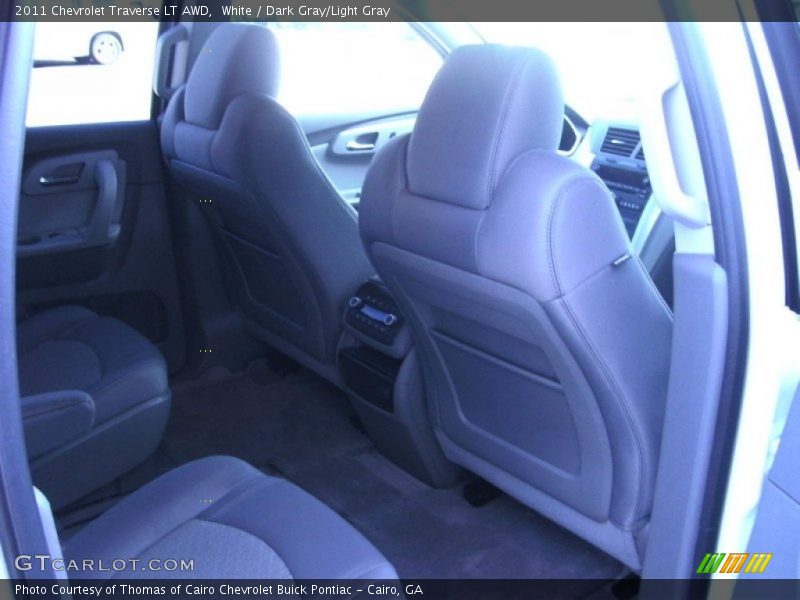 White / Dark Gray/Light Gray 2011 Chevrolet Traverse LT AWD