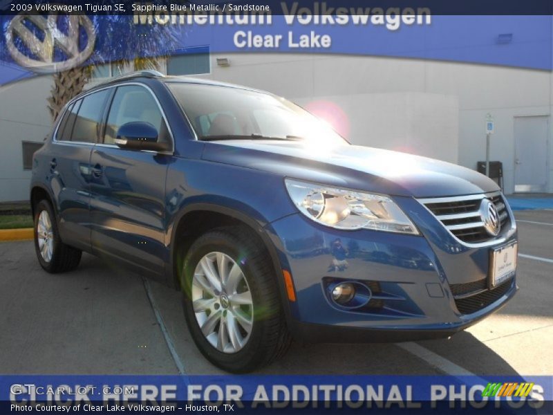 Sapphire Blue Metallic / Sandstone 2009 Volkswagen Tiguan SE
