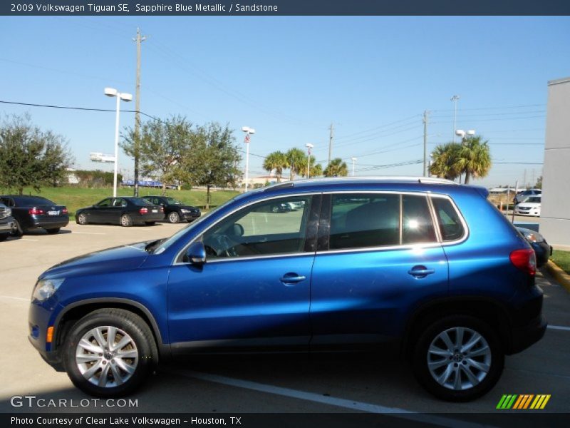 Sapphire Blue Metallic / Sandstone 2009 Volkswagen Tiguan SE