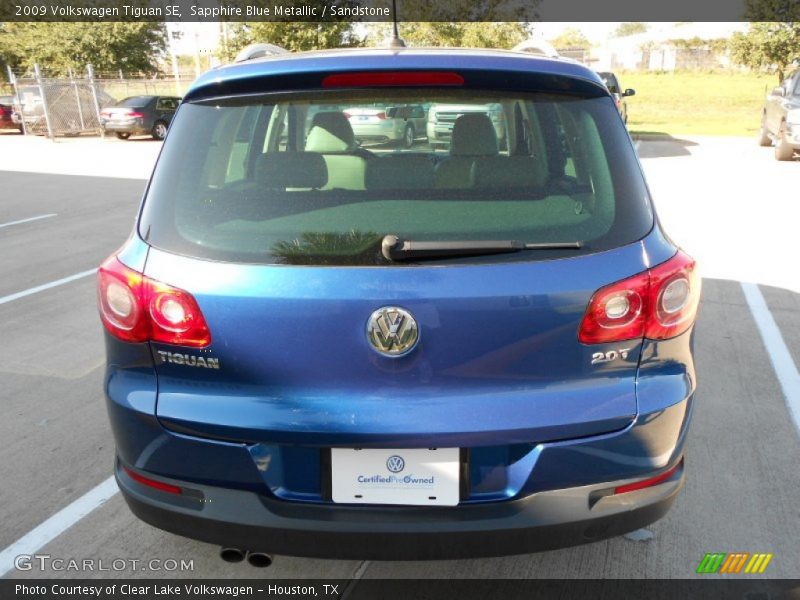 Sapphire Blue Metallic / Sandstone 2009 Volkswagen Tiguan SE