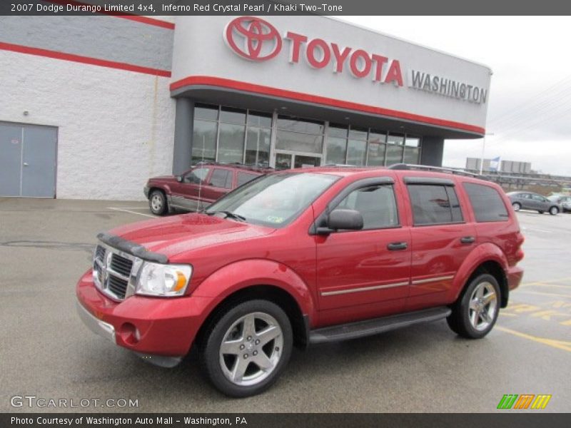 Inferno Red Crystal Pearl / Khaki Two-Tone 2007 Dodge Durango Limited 4x4